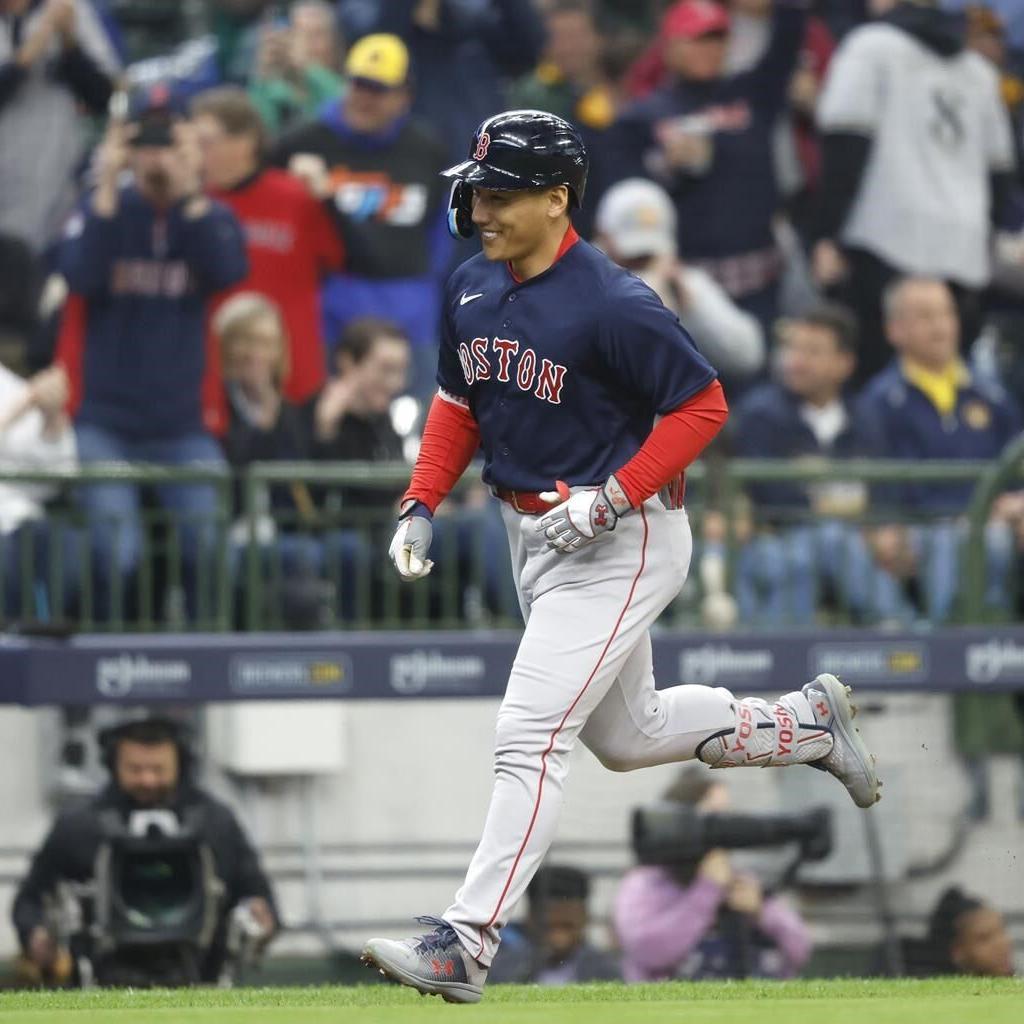 Masataka Yoshida Smacks a Pair of Eighth-Inning Home Runs as Red Sox Rally  Past Brewers