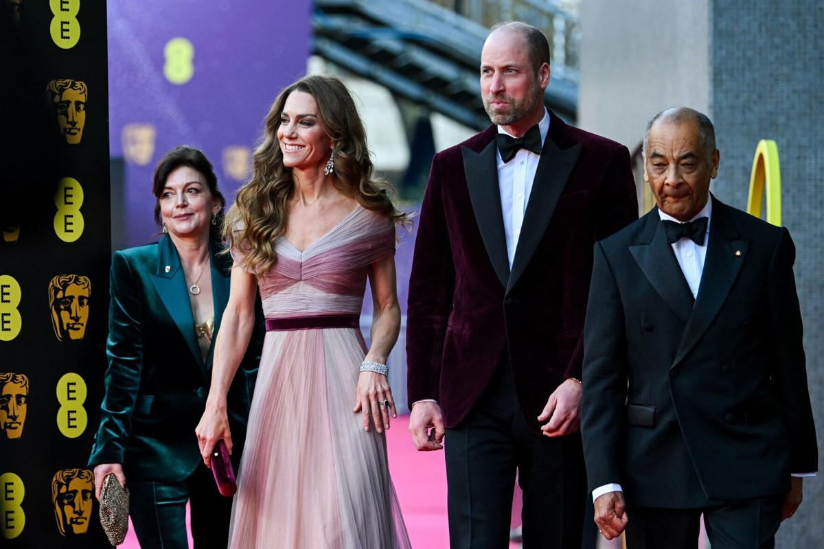 Prince William and Kate Middleton appear at BAFTAs