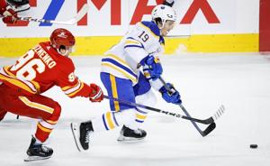 Tage Thompson leads Buffalo Sabres to 4-1 win over Calgary Flames