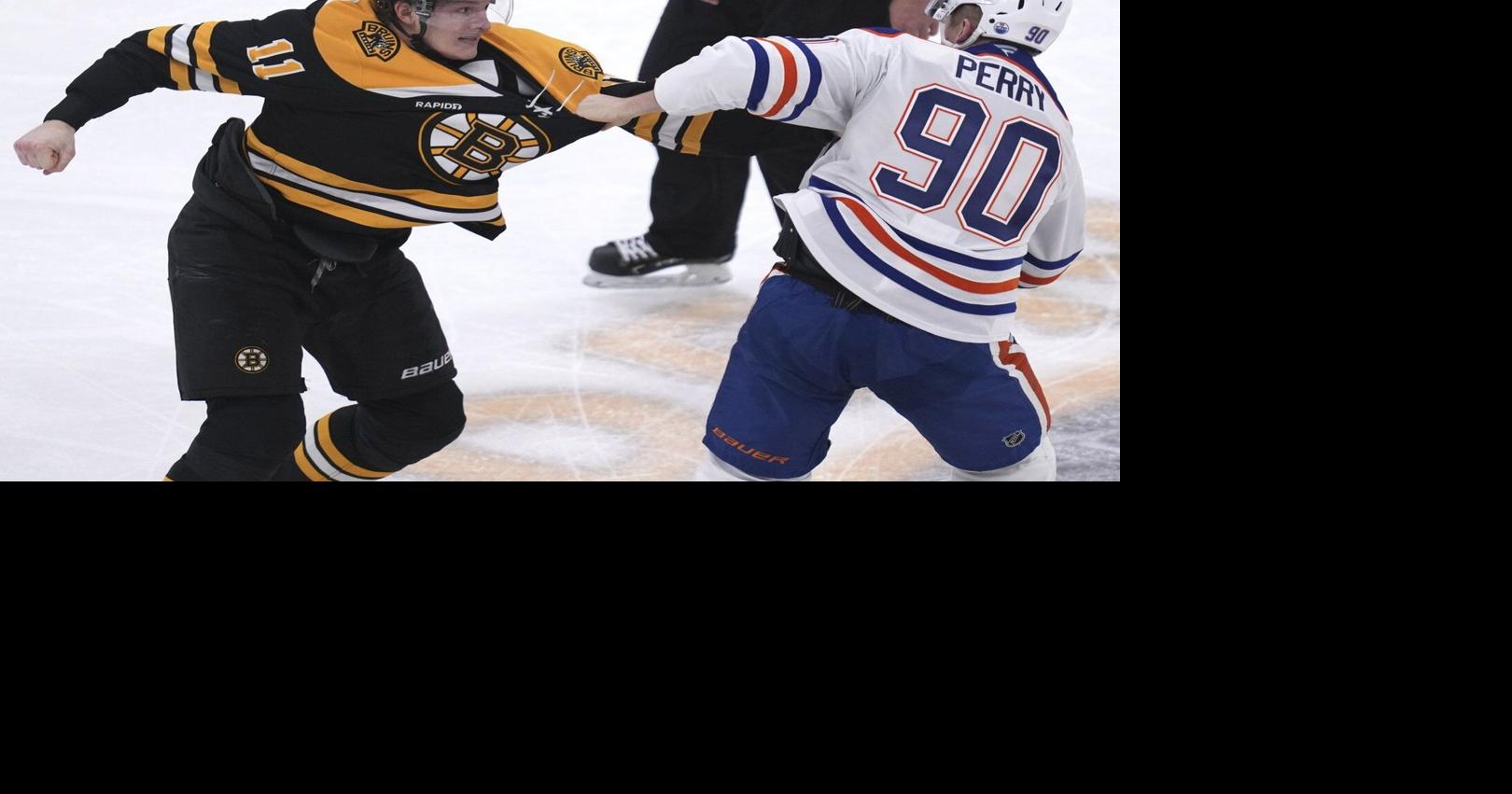 Oilers acquire forward Trent Frederic from Bruins in three-team deal