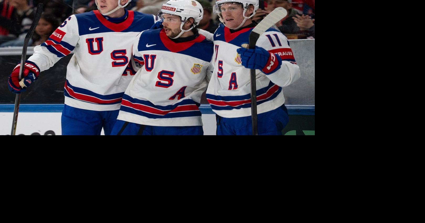 Defending champs US rebounds from a loss to Switzerland by beating Britain 5-1 at ice hockey worlds