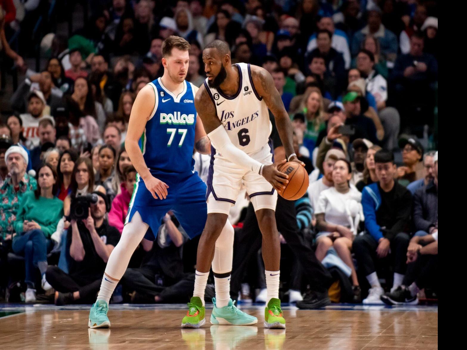 LeBron James outduels Luka Doncic as Lakers beat Mavericks in OT