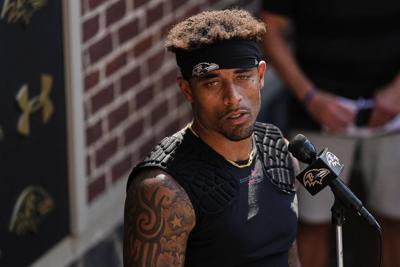 Lamar Jackson and Jaire Alexander reunite at Ravens camp. They were teammates at Louisville