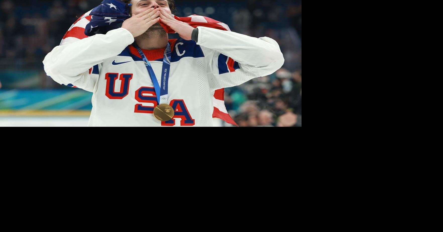 Matthews, Hughes lead U.S. over Canada for hockey gold