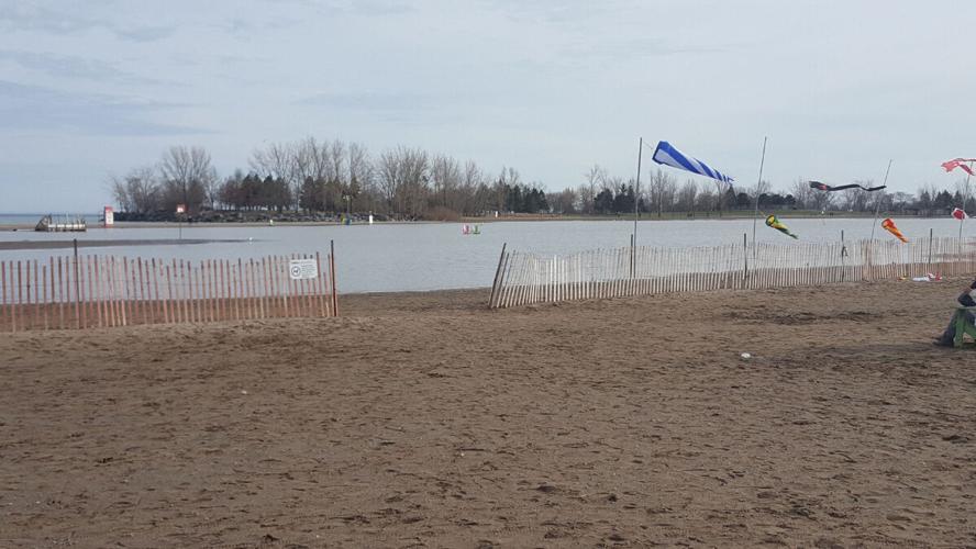 Nearly a third of beach volleyball courts underwater at Ashbridge’s Bay