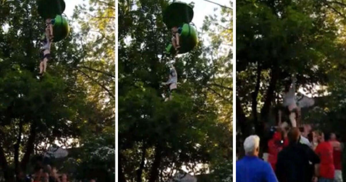 Video captures crowd catching teen who fell from Six Flags ride