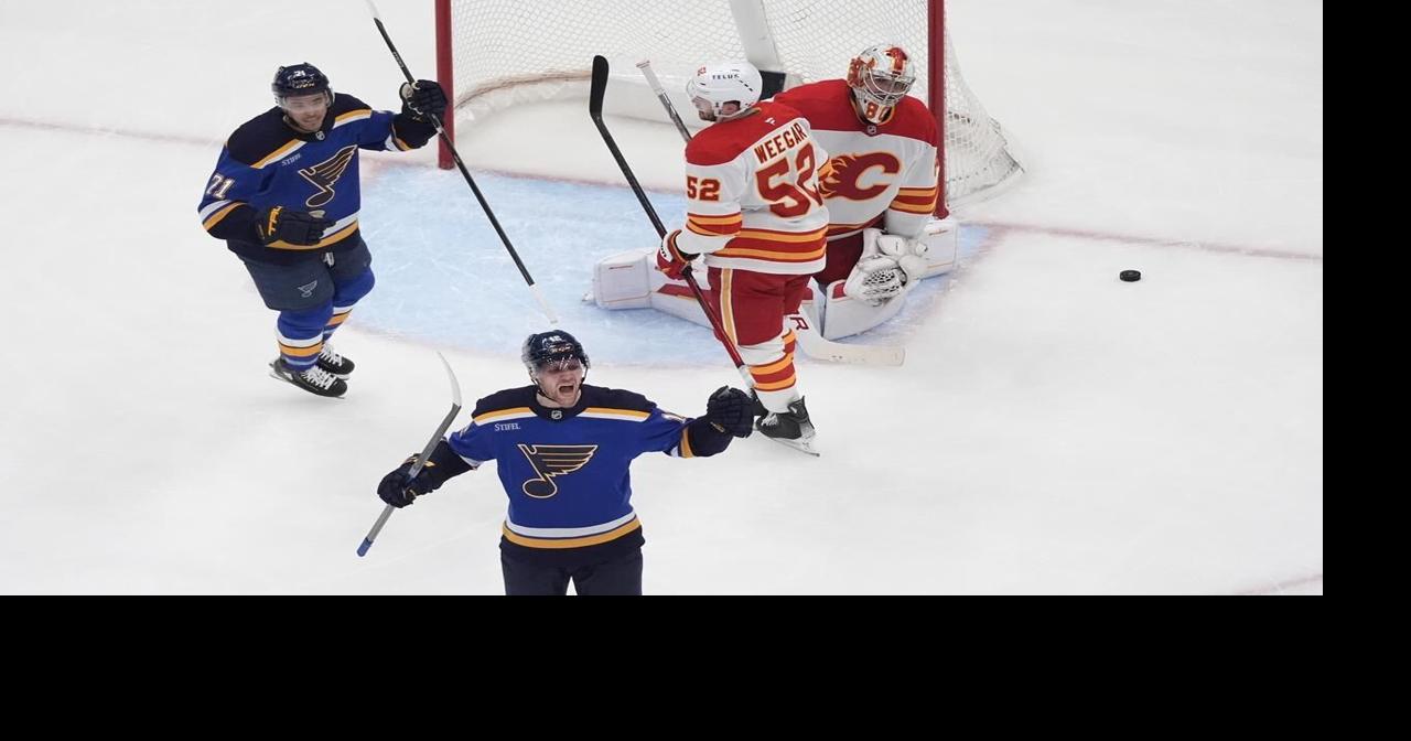Radek Faksa scores tiebreaking goal as Blues beat Flames 2-1