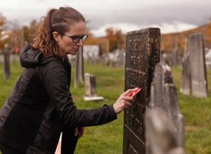 A Vermont woman scrubs grime from gravestones and researches who is buried there