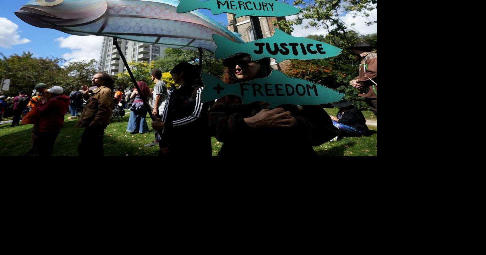 Thousands march in Toronto for Grassy Narrows, seeking justice for mercury poisoning
