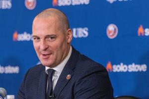 Will the Islanders bring James Hagens home? GM Mathieu Darche weighs his options in the NHL draft