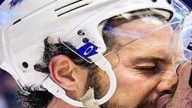 The NHL can't decide whether it told a player to stop licking other players.