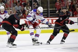 Chytil sidelined for Game 4 of Rangers' 2nd-round series against Hurricanes