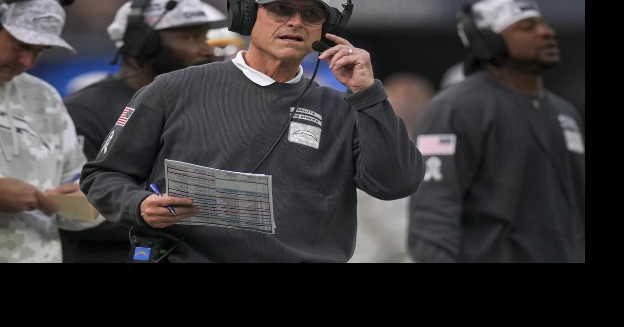 Jim Harbaugh's Chargers start to enter rough waters next week after 3 straight wins