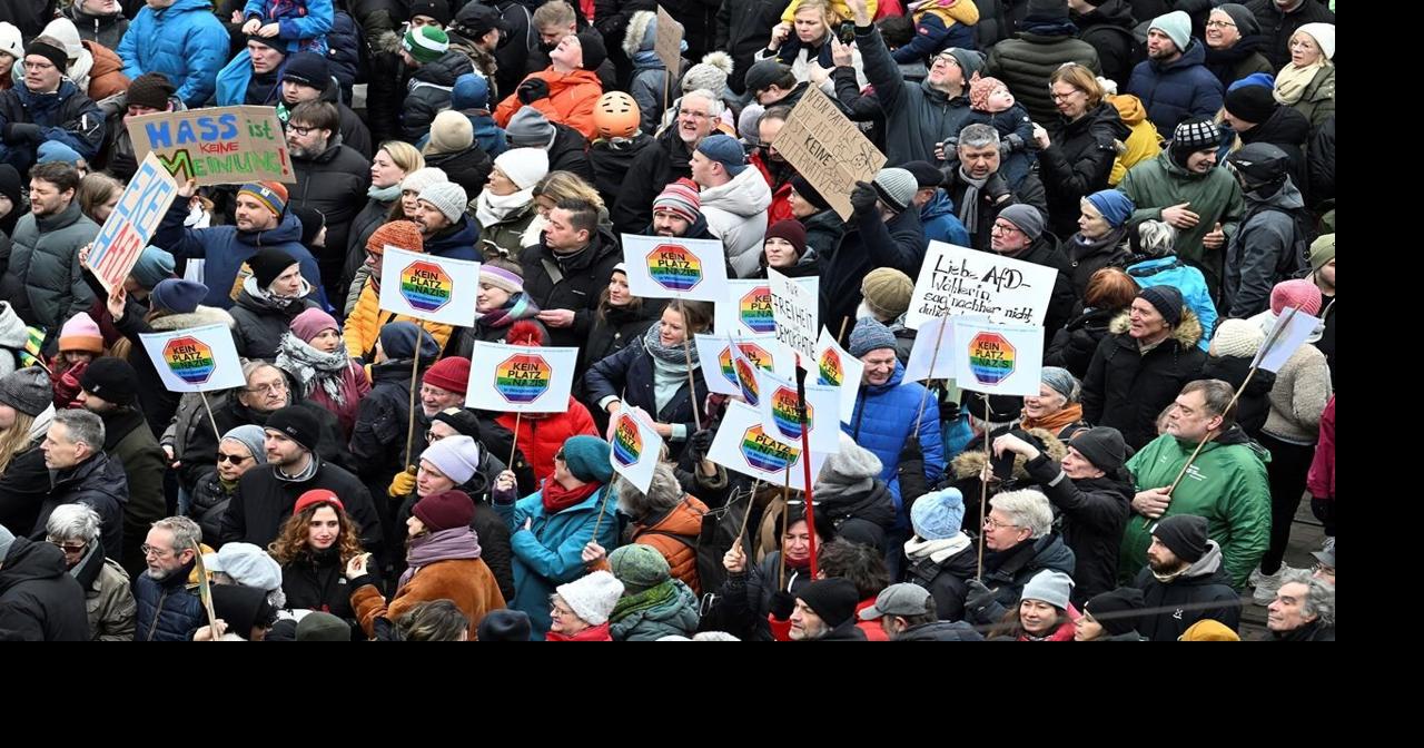 Protests against Germany's far right draw hundreds of thousands - in Munich, too many for safety