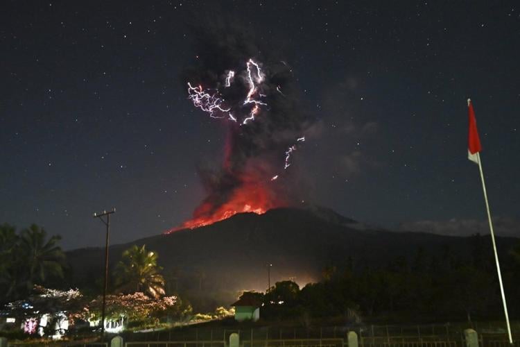 Indonesia's Mount Lewotobi Laki Laki erupts again, spewing giant ash plumes miles away