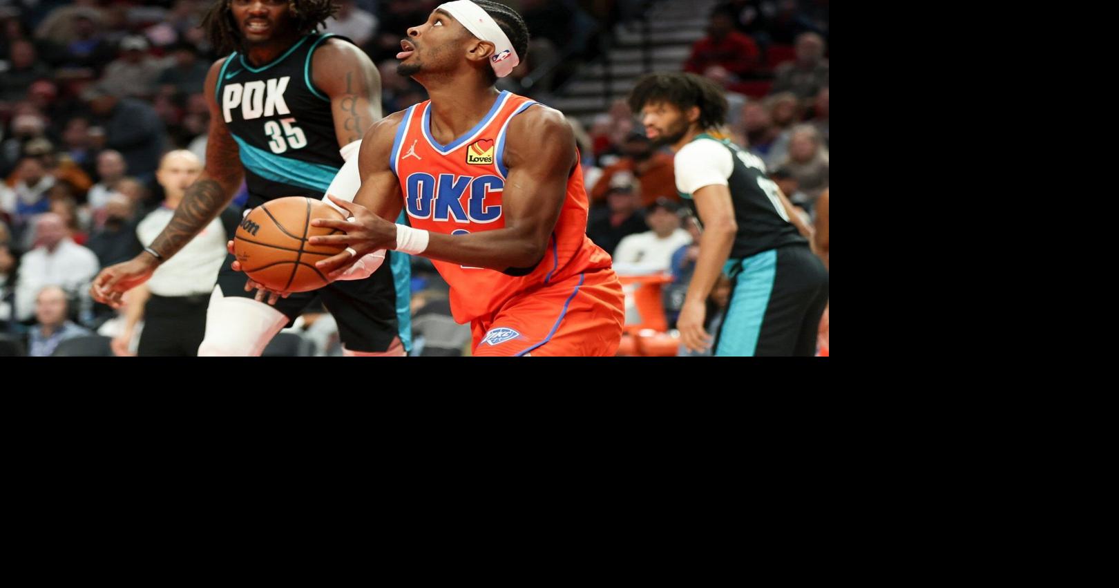 Gilgeous-Alexander scores 26, Thunder hold on to beat Trail Blazers 123-115