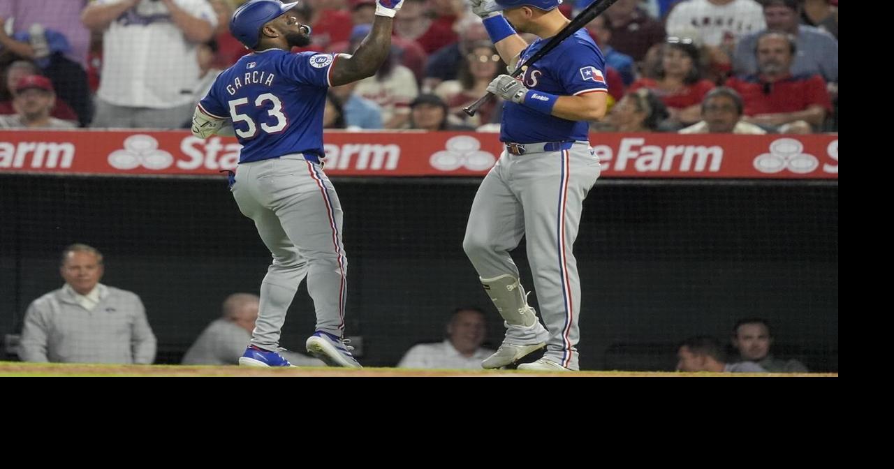 Adolis García's HR in 8th inning gives Rangers 5-4 victory over Angels and extends win streak to 5