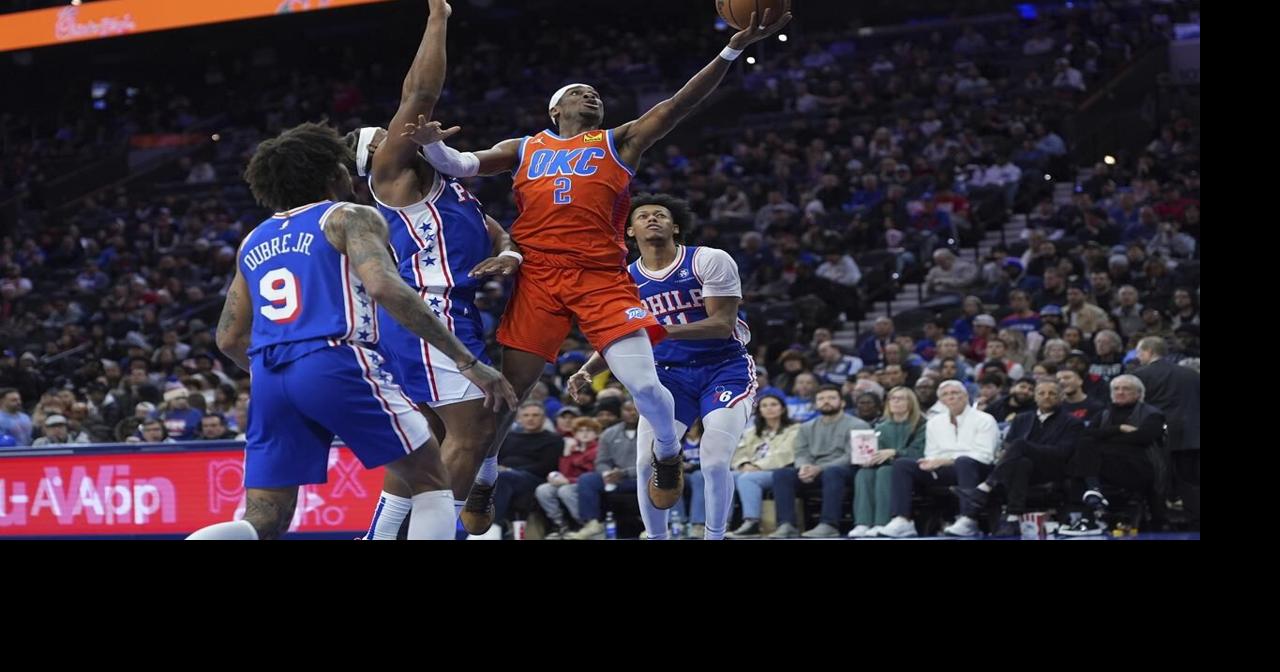 Thunder beat short-handed 76ers