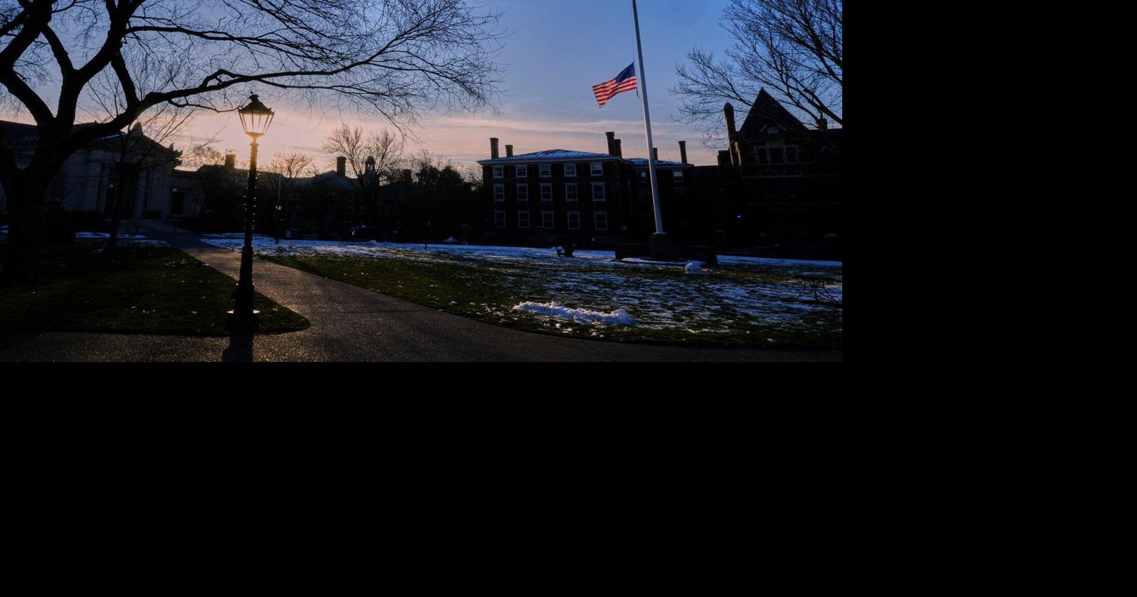 Brown University to release early decision notices as the search goes on for a shooting suspect