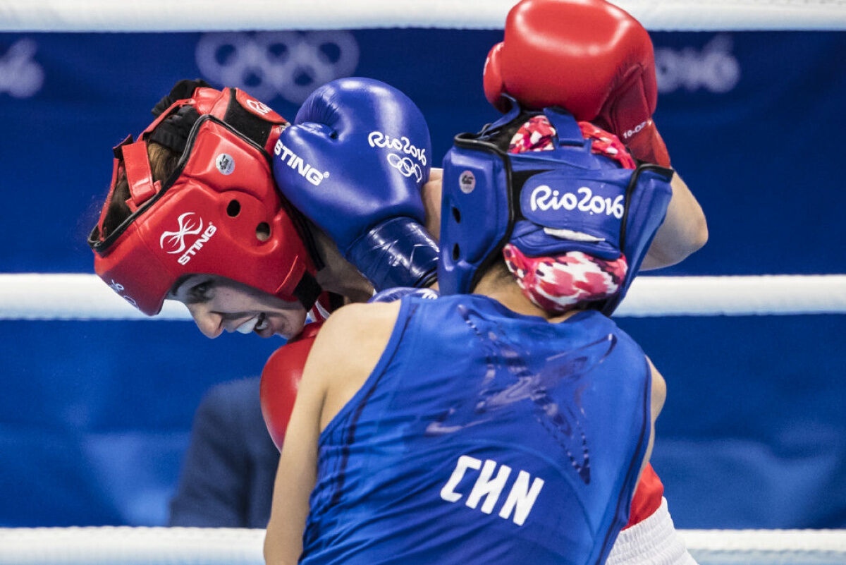 Boxer Bujold hoping to keep her headgear in the game photo