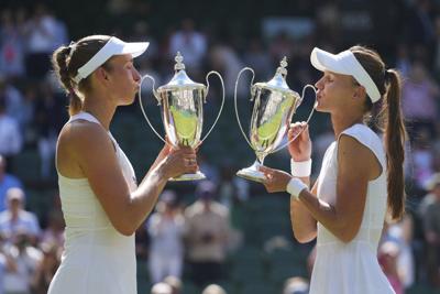 Kudermetova and Mertens win women's doubles final at Wimbledon