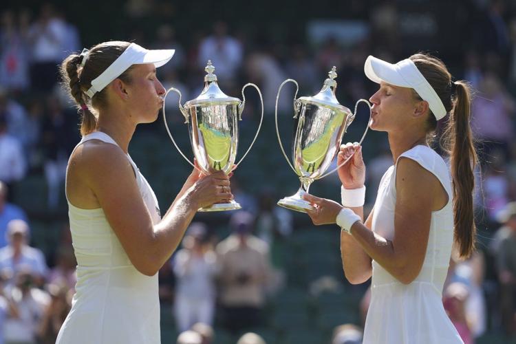 Kudermetova and Mertens win women's doubles final at Wimbledon