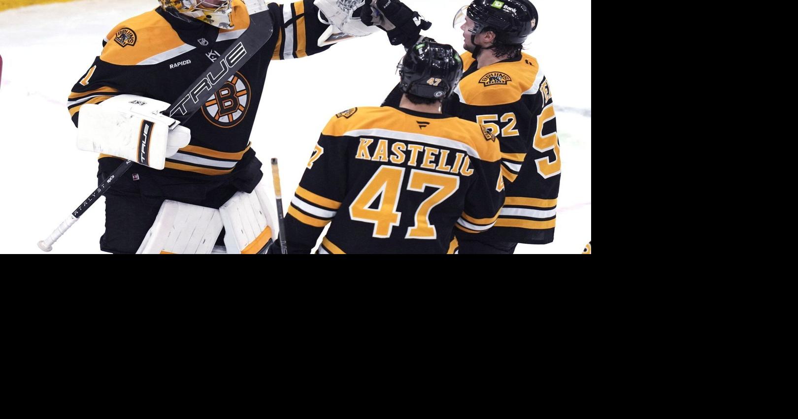 Jeremy Swayman stops 35 shots as the Bruins shut out the Wild 3-0