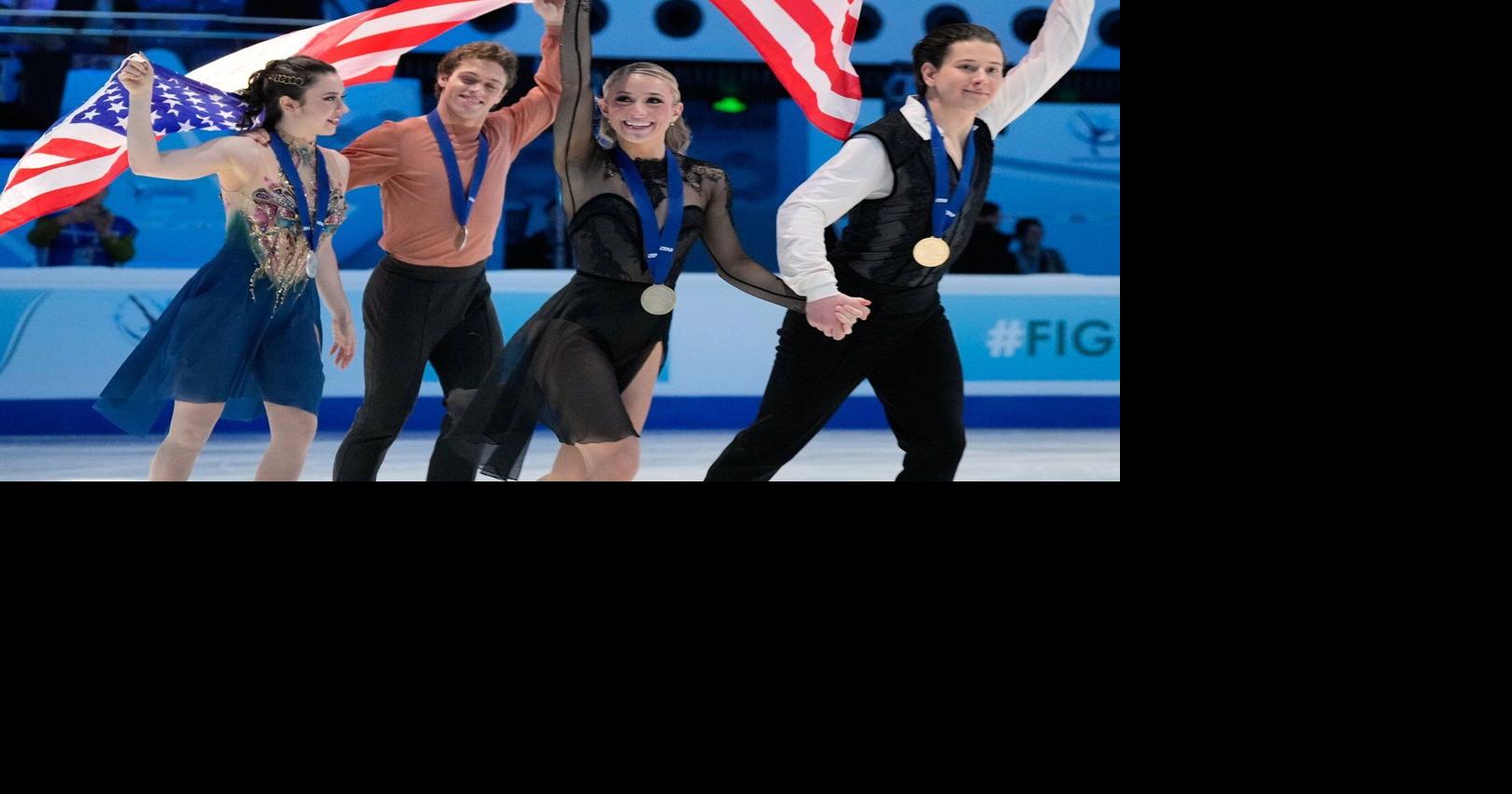 Olympic skaters Zingas and Kolesnik lead US ice dance sweep at Four Continents