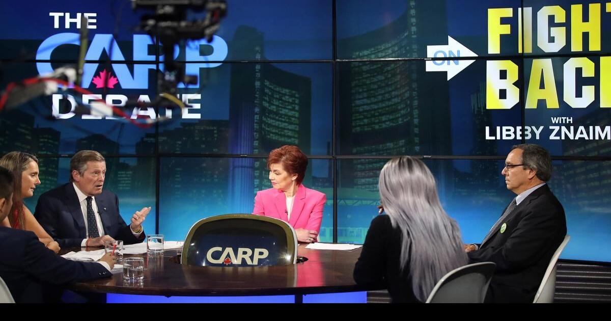 Toronto mayoral candidates debate John Tory Gil Penalosa face off in debate