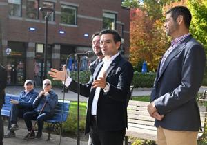 Quebec Liberal leader targets PQ referendum pledge on final day of election campaign