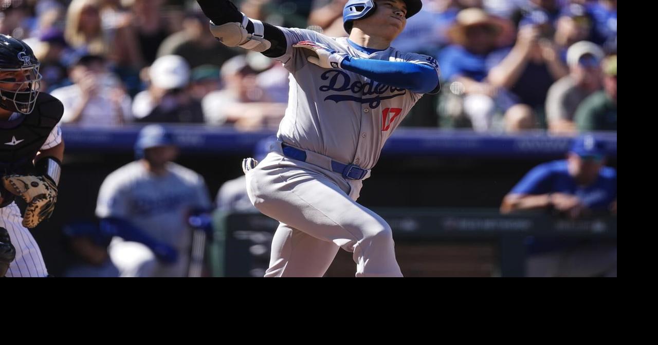 Ohtani falls short of Triple Crown, steals 59th base as Dodgers beat Rockies 2-1 in season finale