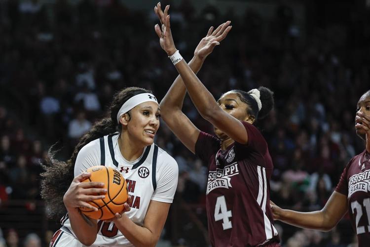 Hall's timely 3s lead No. 1 South Carolina women to 85-66 win over Mississippi State