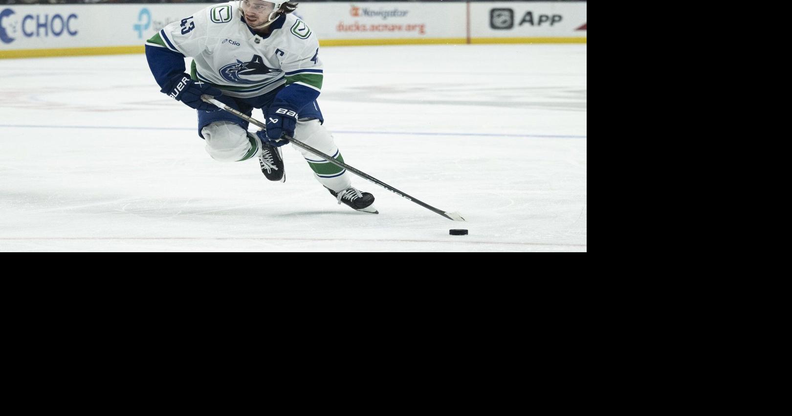 Hughes, Sasson lead Canucks to 8-1 thumping of Flames in pre-season action