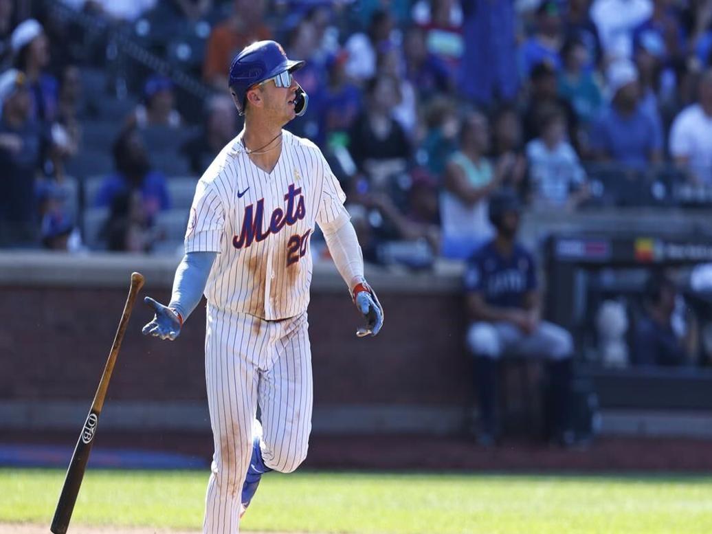 Alonso goes deep twice to reach 40 homers and 100 RBIs as Mets beat  1st-place Mariners 6-3