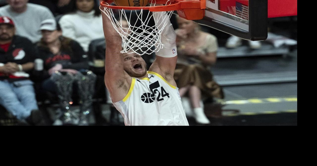 John Collins scores 20 points, Jazz snap 5-game skid with 141-99 victory over the Trail Blazers