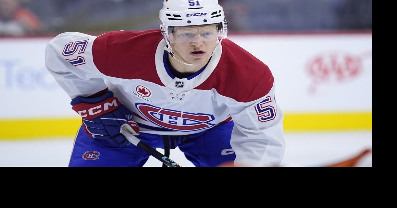 Canadiens' Emil Heineman is out 3-4 weeks after getting hit by a car while walking in Salt Lake City