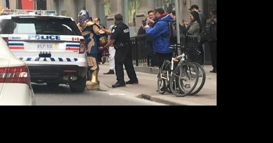 Thanos ‘arrested’ following jaunt down Yonge St.