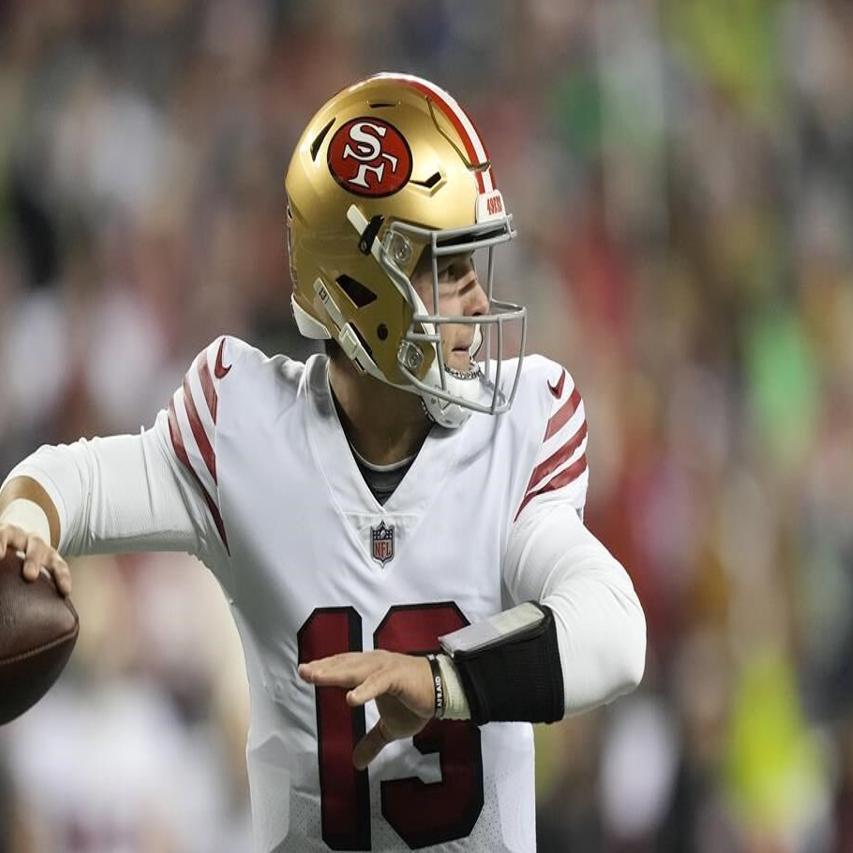Brock Purdy leads 49ers to 8th straight win, Commanders' playoff chances  take hit