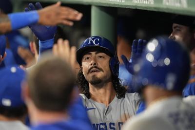 Royals end Boston's 7-game win streak as Jonathan India's three-run homer lifts Royals to 7-3 win
