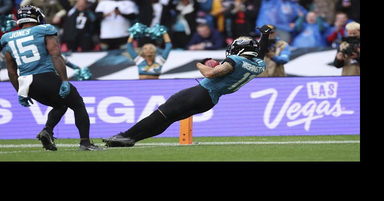 Parker Washington sets Jaguars record with a 96-yard punt return for TD in London