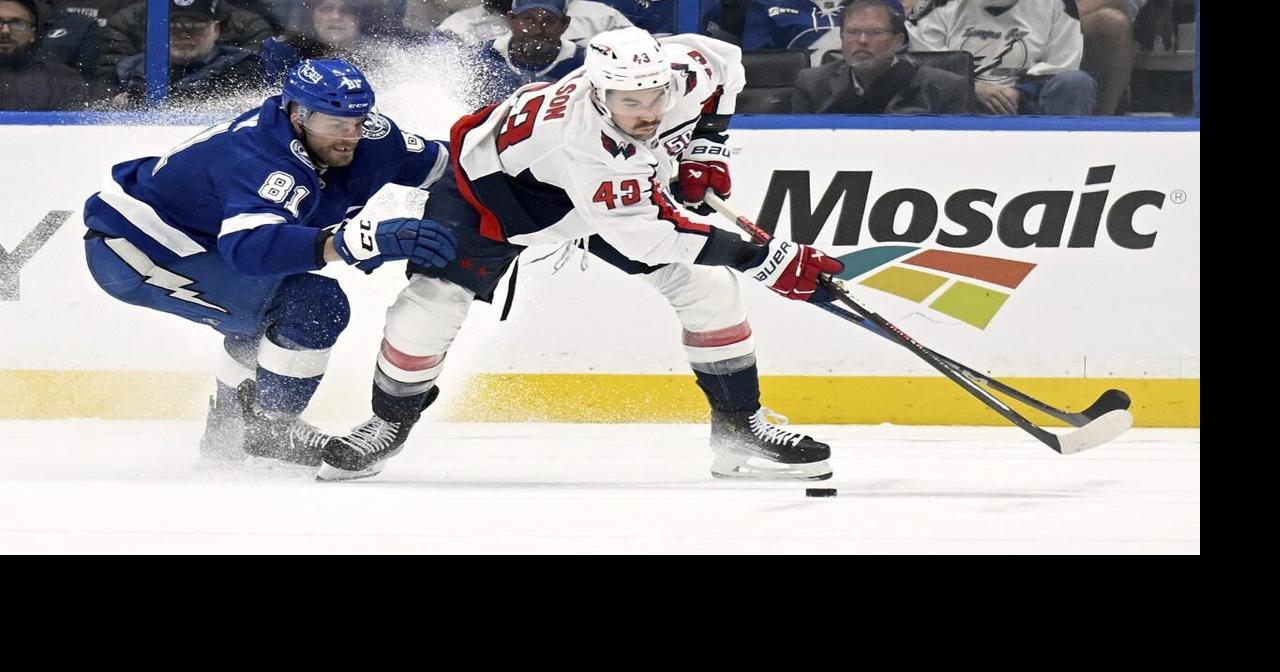 Tom Wilson's power-play goal lifts the Capitals over the Lightning 5-4