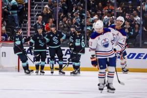 Kraken score twice in 16 seconds and cruise to 6-1 win over Oilers