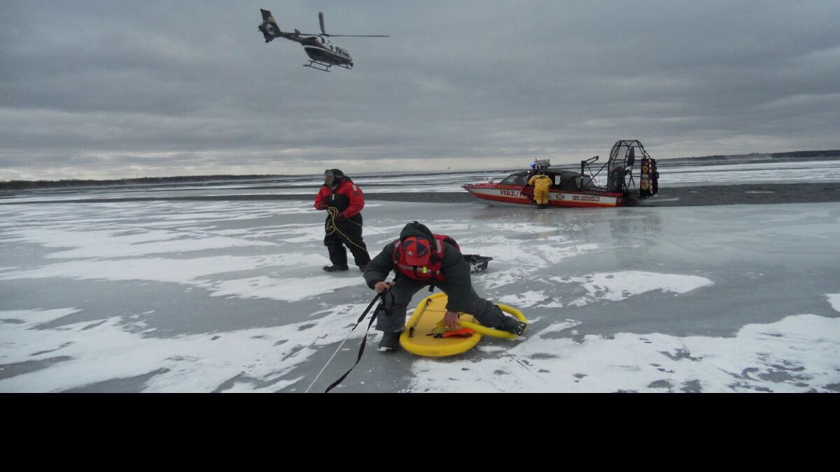 Fisherman saved in dramatic rescue effort on Lake Simcoe