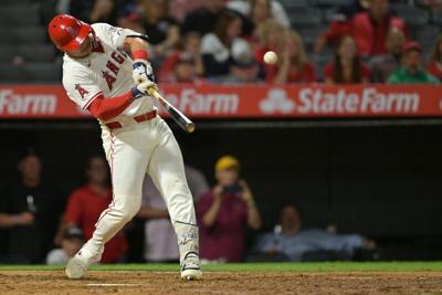 Mike Trout homers twice, and Angels push Astros to brink of playoff elimination with 4-3 win