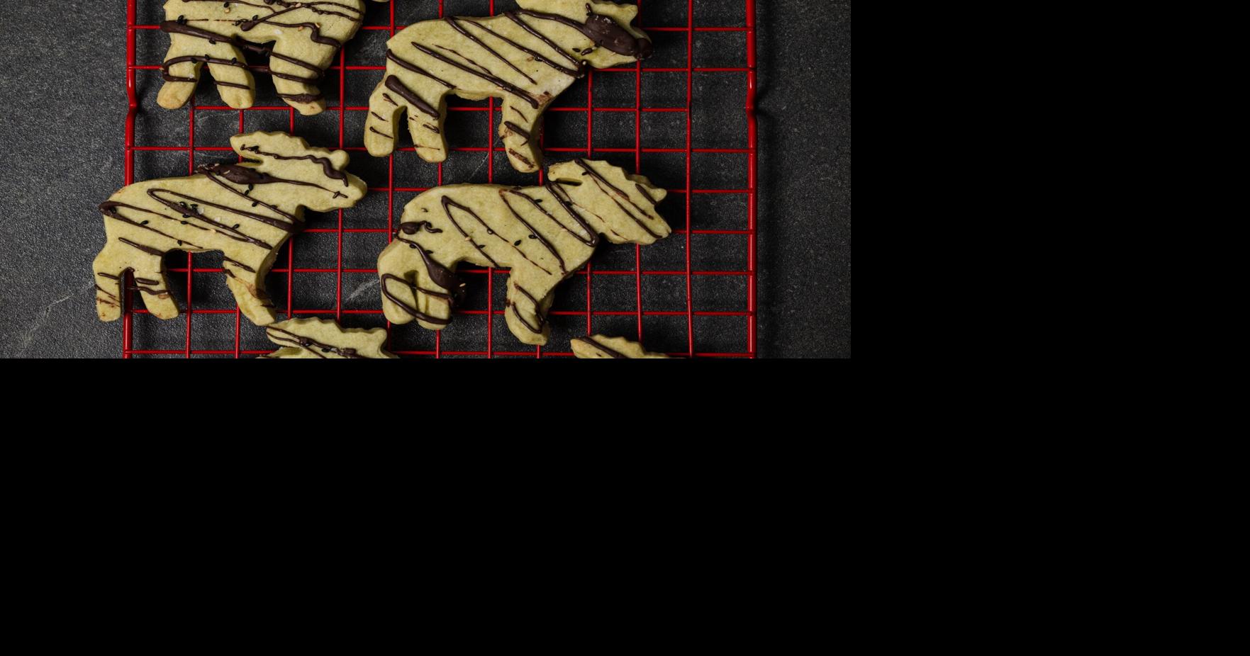 An amazingly festive green tea shortbread in the sweetest shape