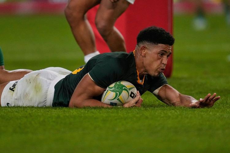 South Africa beats Argentina 67-30 in Rugby Championship to move into first place