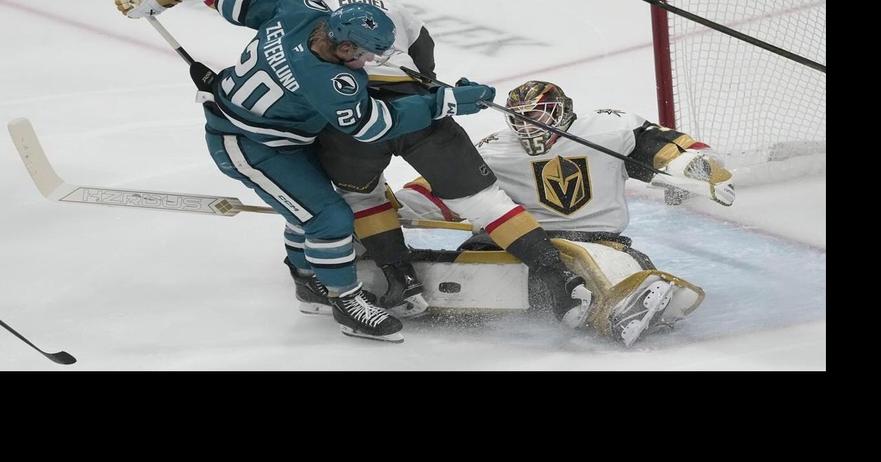 Stone leads Golden Knights past Sharks 4-2 for 3rd straight win