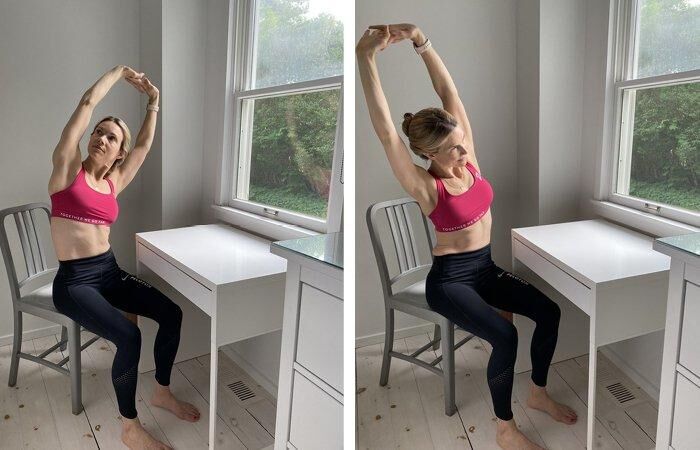 Five chair yoga poses you can do while working