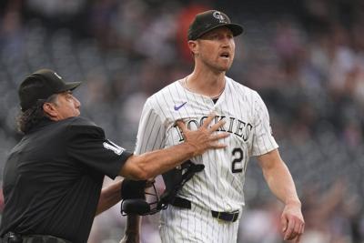 Giants third baseman Chapman appeals one-game suspension handed down by MLB after brawl in Colorado