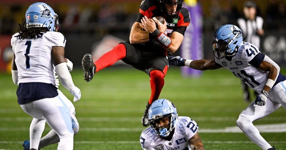 Argos make history with 27-22 win over Redblacks